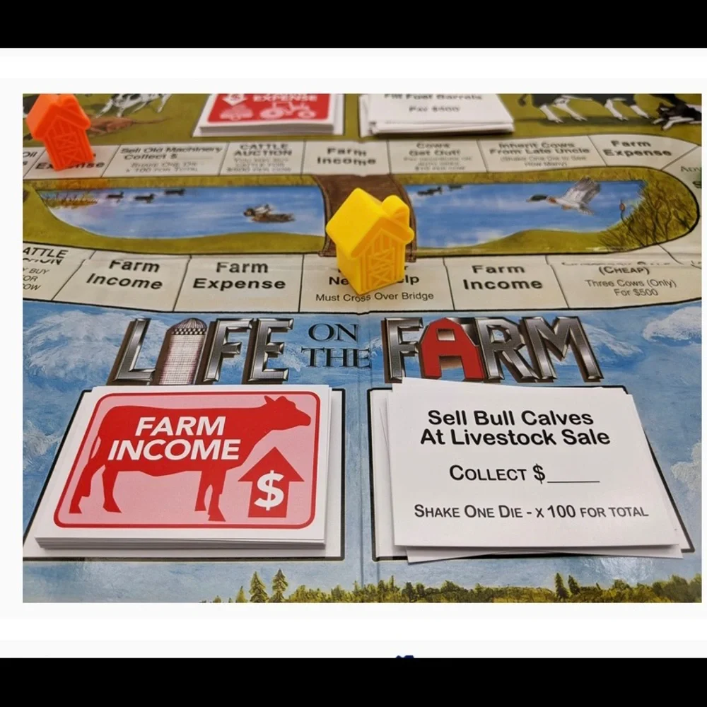Collectible-Life on the Farm Board Game-Award Winning Game-New in Box!